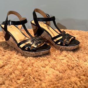 Women’s Unisa platform wedge sandal.